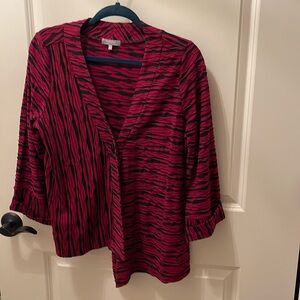 Size S habitat burgundy/black jacket.